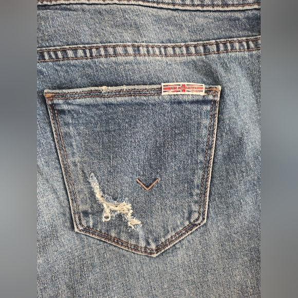 HUDSON DISTRESSED KRISTA SKINNY JEANS - Picture 9 of 10
